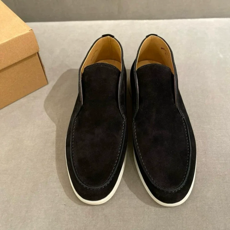 

Slip-On Short Boots Four Seasons Flat Casual Deep Mouth Large Size