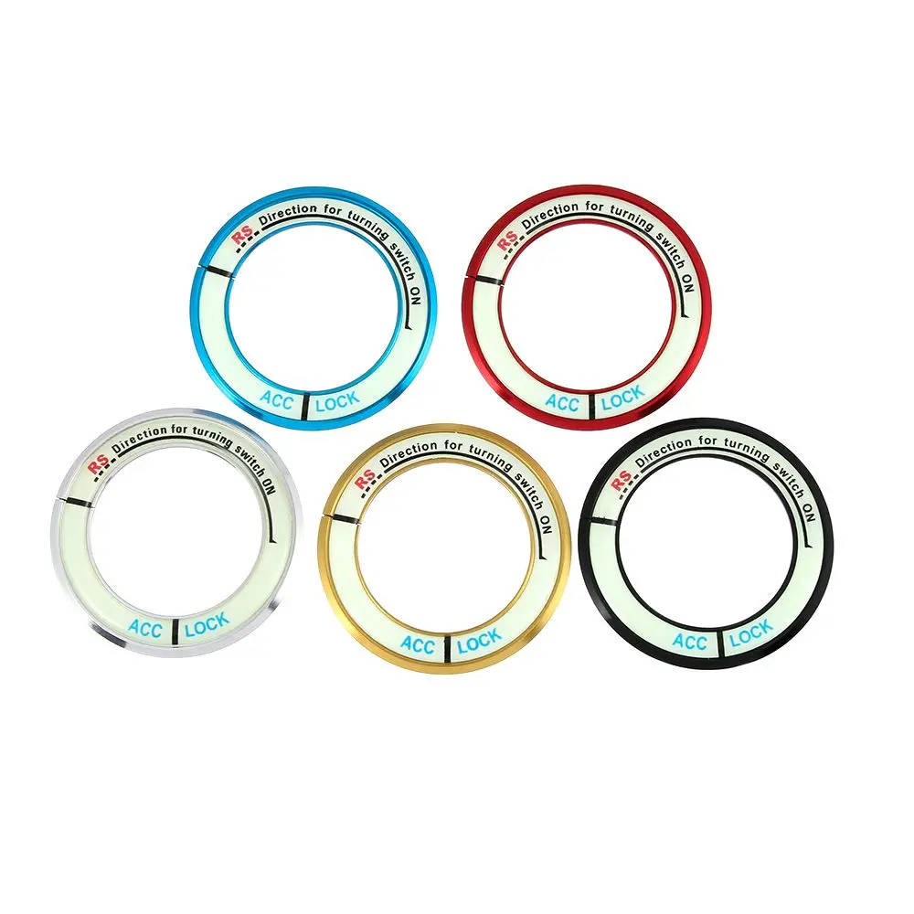 Practical Decoration  Alloy  Car Ignition Switch Cover Luminous  Auto Stickers For TOYOTA COROLLA LEVIN