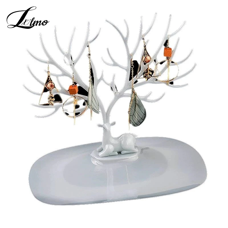 Deer Jewelry Display Stand Earrings Necklace Ring Jewelry Display Tray Tree Storage Racks Organizer Holder Make Up Decoration