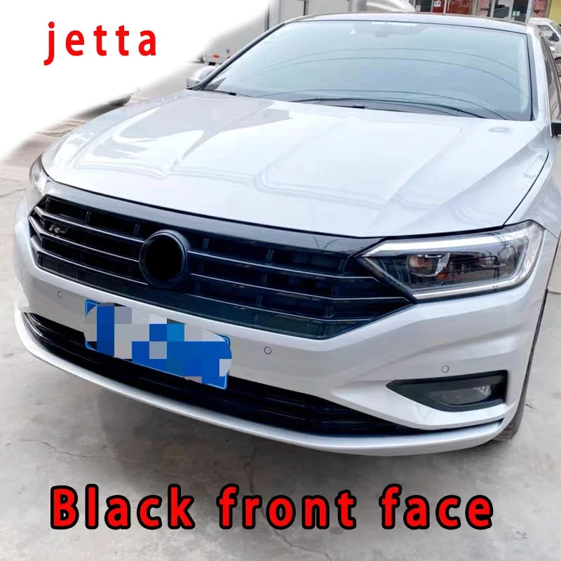 Car Styling  For vw Jetta Mk7 Sagitar 2019 2020 2021 Bright Black Grille Front Bumper grille Personalized sports black grille