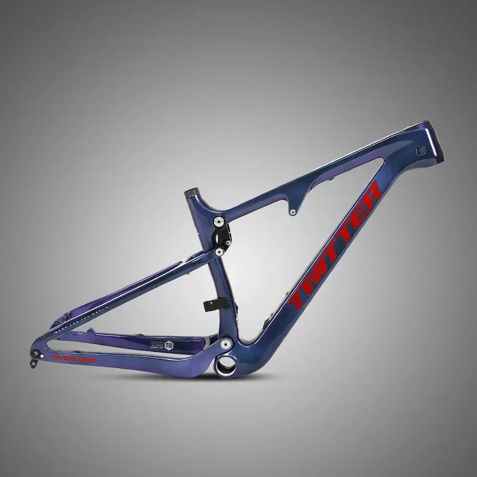 

TWITTER AM-class full-suspension carbon fiber softtail mountain bike frame mtb 27.5/29inches*15/17/19/21cm full suspension frame