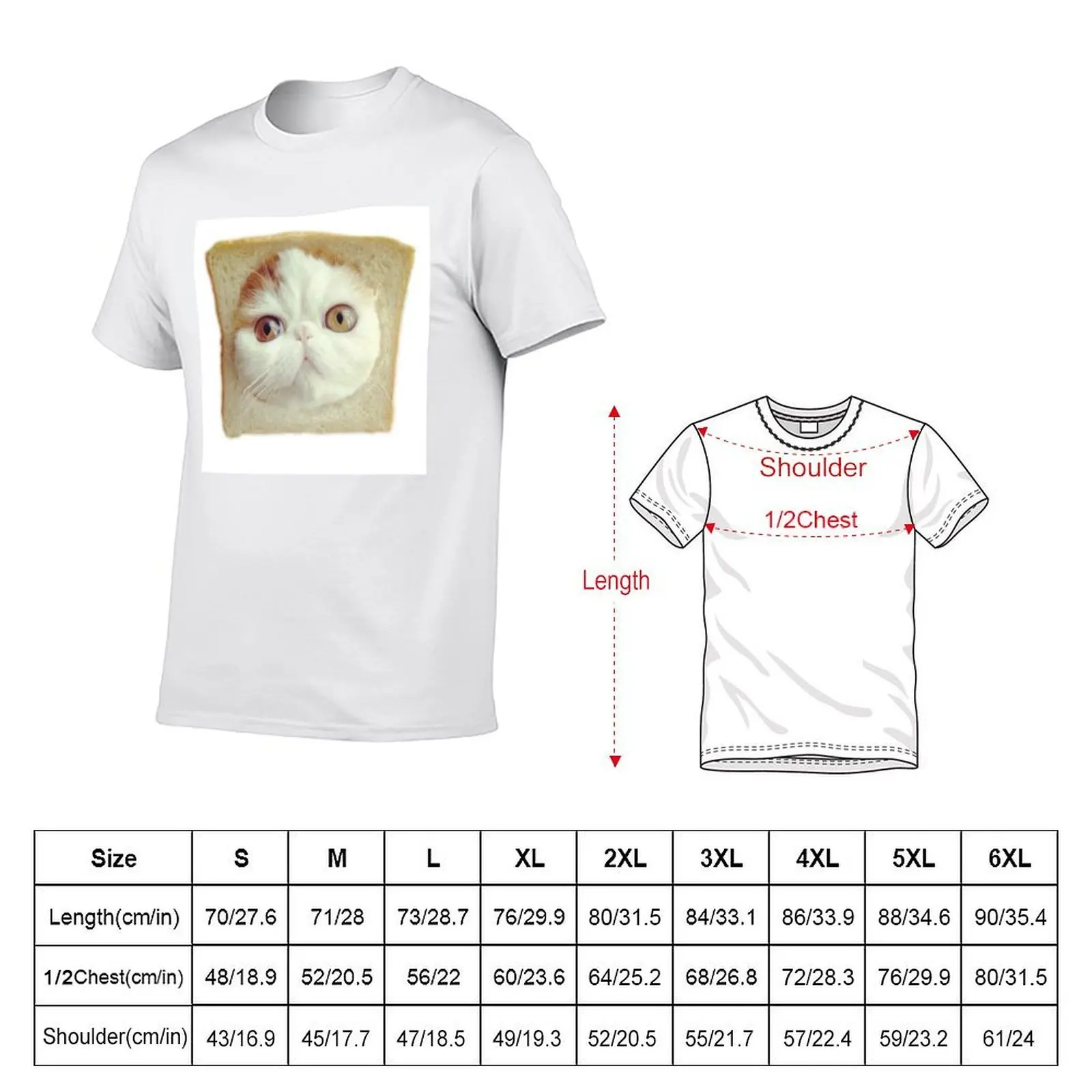 Bread Cat T-Shirt animal prinfor boys shirts graphic tees men t shirt