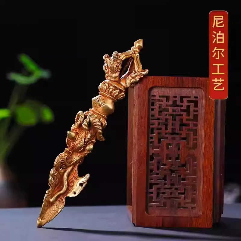 

Tibetan tantra vajra pestle, vajra pestle handle gilt faucet vajra peg