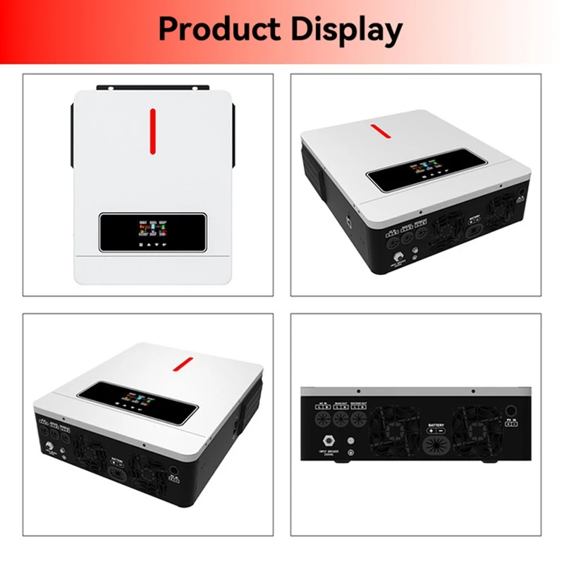Imagem -05 - Inversor Hibrido Off Grid Ecgsolax Inversor Solar Híbrido de Onda Senoidal Pura 4.2kw 6.2kw 24v 48v 220vac Controlador Solar 120a Mppt pv Max 500vdc Inversor Solar Inversores Solar Híbrido