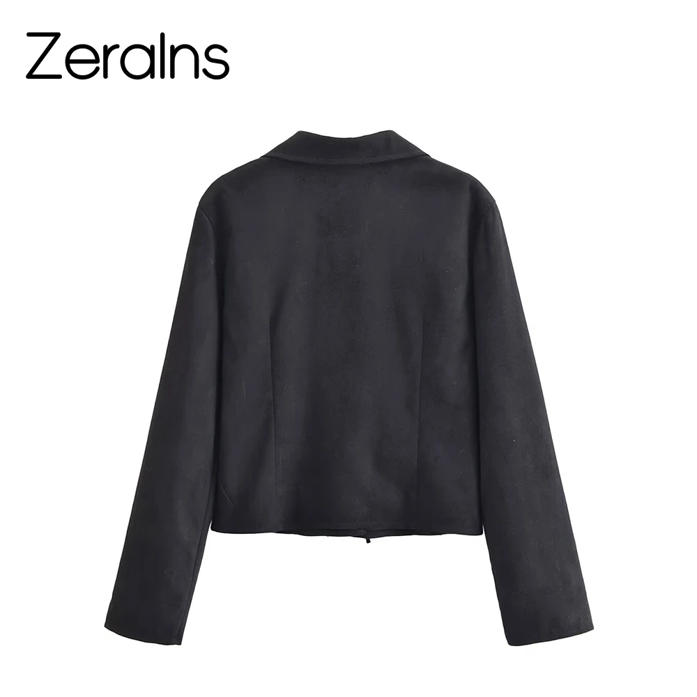 DEEABAE Zimowa odzież damska nowy styl piękna i stylowa dopasowana bluzka z dekoltem w serek, długi rękaw, efekt zamszu, sznurowana koszula