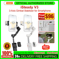 Hohem iSteady V3 3-Axis Smartphone Gimbal Stabilizer AI Tracking Gesture Control Built-in LED Fill Light for iPhone 15 SUMSANG