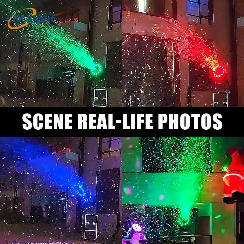LM New Style 4000W LED Snow Machine Artificial Snow Spraying Machine For Christmas Festival Party Events Stage Special Effects