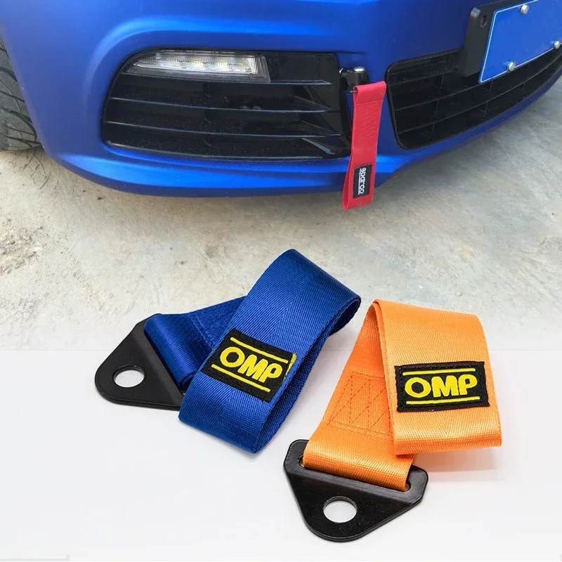 1/2 PCS 26cm High Strength Racing Tow Strap, Car Decorative Tow Rope, Bumper Trailer Belt