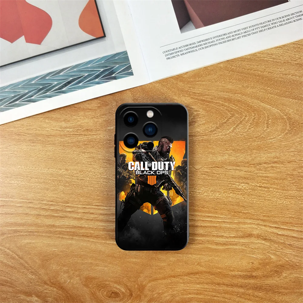 C-Call of D-Duty B-Black O-Ops 6 Phone Case For Samsung S23 22 ULTRA A22 23 32 A34 52 53 54 A71 72 73 Black Soft Silicone Cover