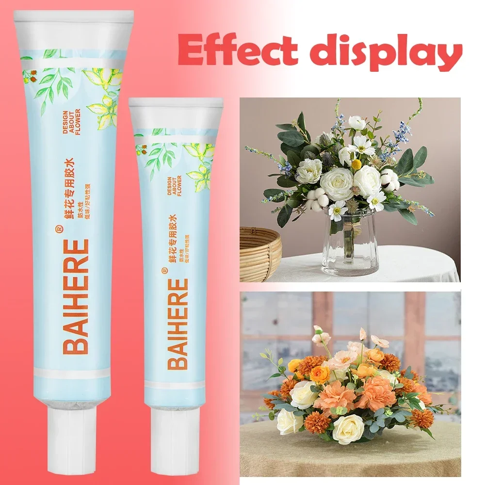 Waterproof Flower Glue Wedding Fixed Fake Flower Strong Cold Glue Home Flower Decoration Tools for Party