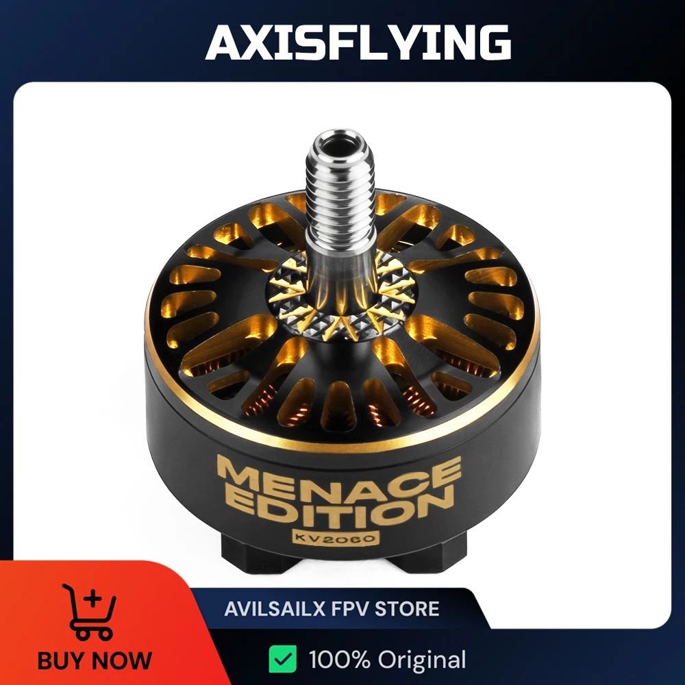 

Axisflying Black Bird V4 2307 2307.3 1960KV 2060KV 6S 5-дюймовый бесщеточный двигатель для 5-дюймовых гоночных дронов FPV