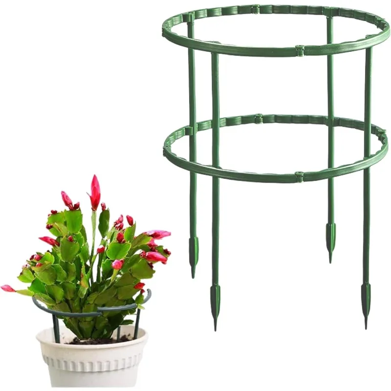 4-32PCS Plastic Plant Support Pile Frame Greenhouse Arrangement Semicircle Fixed Rod Indoor Flower Plant Vine Climbing Bracket