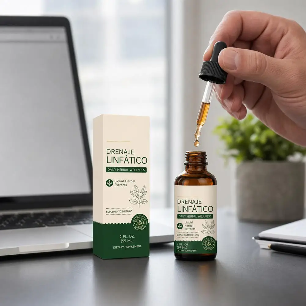 59ml Lymphatic Drainage Drops Natural Plant Extracts Body Care Ampoule Serum Lymph Support Liquid Reduce Swelling