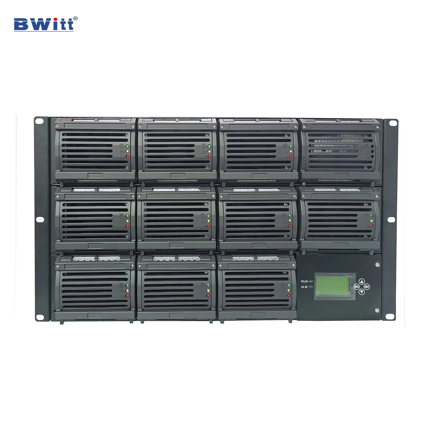 19 Inch 4U Modular Battery Charger Single Three Phase 220VDC Output 9KW 60 Amp Switching Power Supply for Industrial Use 19 Inch