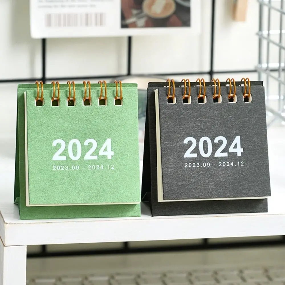 Agenda Organizer 2024 Calendar Daily Schedule Schedule Planner Mini Desk Calendar Yearly Agenda Standing Flip Calendar