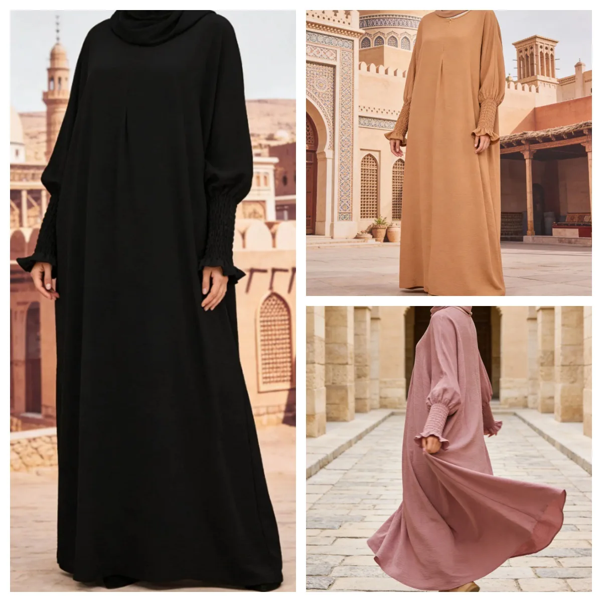

Eid Women Dress Abaya Caftan Jalabiya Ramadan Arab Long Robe Muslim Morocco Dresses Dubai Modest Abayas Kaftan Islam Vestidos