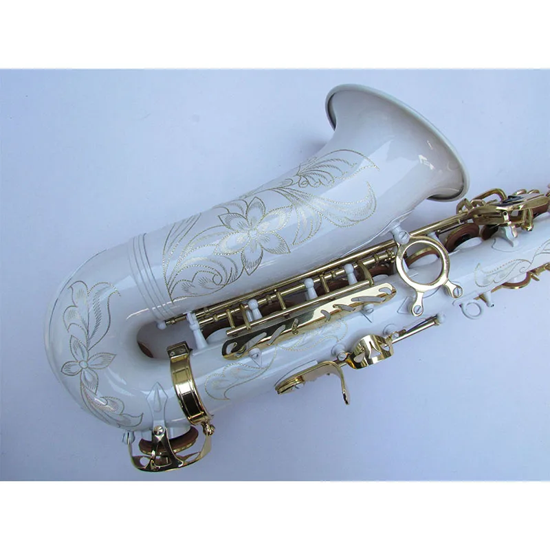 High Grade Antique Finish E b E-flat Alto Saxophone Sax Shell Key Carve Pattern Woodwind Instrument with Case Other Aeccessaries