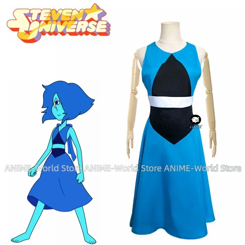 Steven Universe Lapis Lazuli Blue Dress Daily Wear Halloween Cosplay Costume