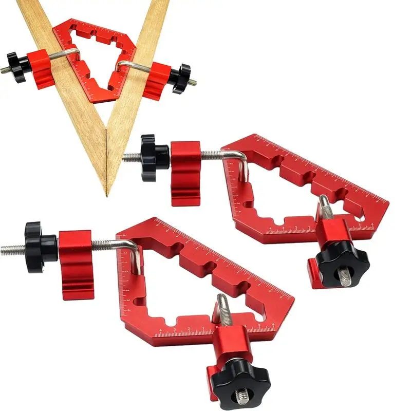 

90 Degree Clamp 2pcs Positioning Squares Aluminum Alloy Positioning Tool For DIY Woodworking Carpenter Box Furniture Making