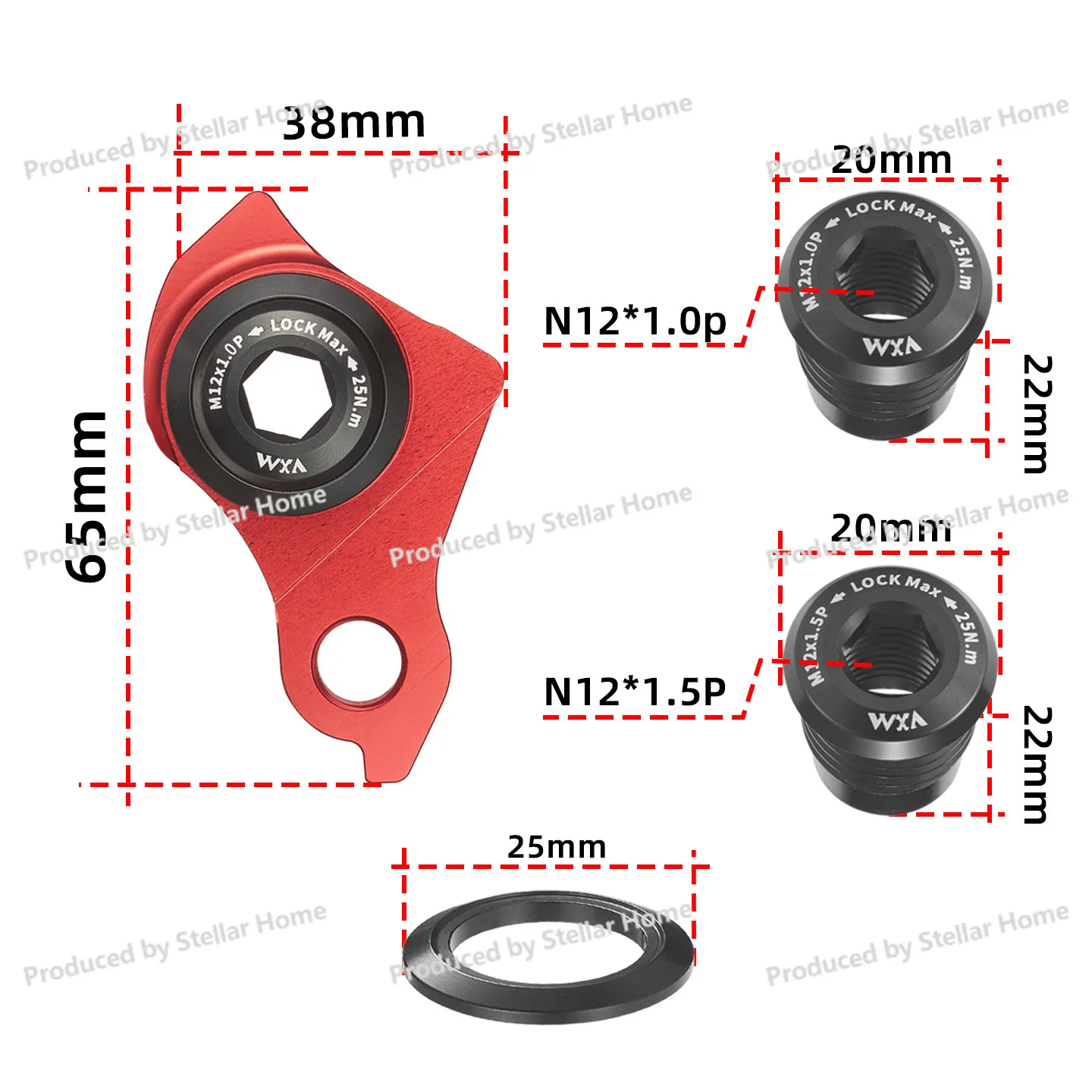 Bicycle Frame Shifter UDH Aluminum Alloy Tail Hook Lightning Speed Linkage Hanger Mountain Road Bike Frame Rear Derailleur Hook