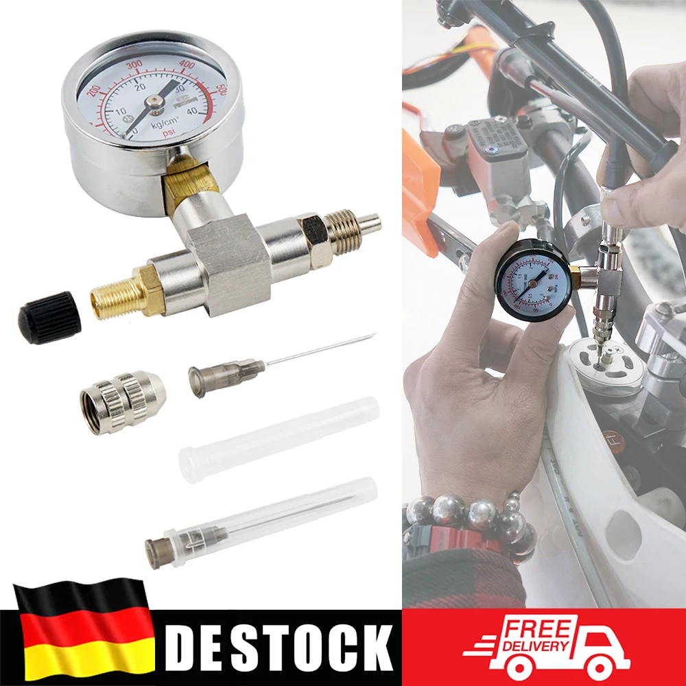 Jauge de pression d'azote de choc UTV 350/600psi, outil de remplissage d'aiguille pour Yamaha Raptor YFZ Polaris RZR CanAm X3 ArcticCat Fox Ohlins