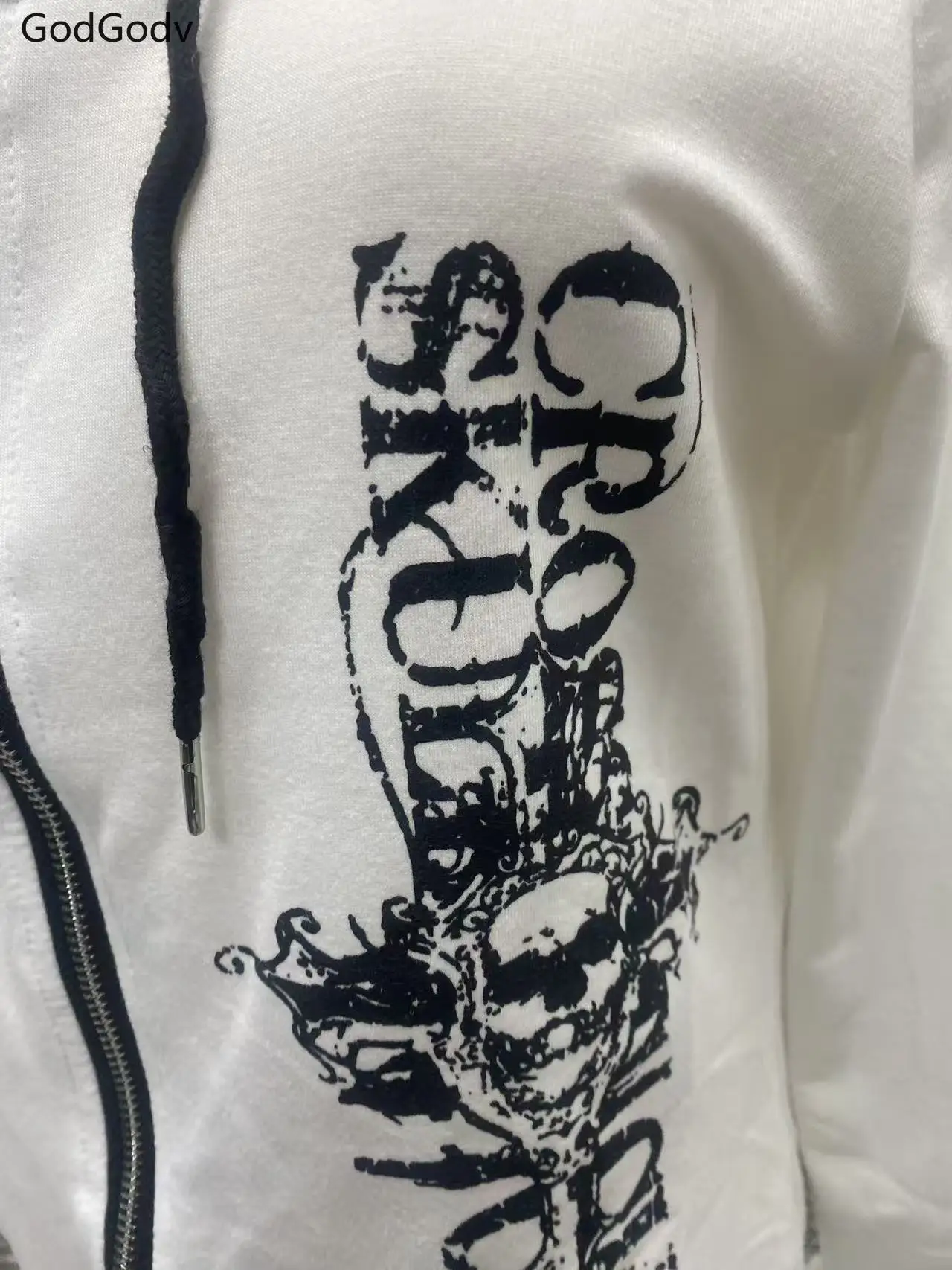 Frühling Gothic Schlank Retro Mantel Frauen Subkultur Zip Up Hoodies Süße Y2k Casual Sweatshirts Weibliche Chic Koreanische Beliebte Kleidung