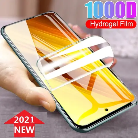Xiaomi Poco X5 Pro F4 C50 M5 M5S X4 GT M4 M3 X3 C40 F3 Mi A2 Lite 용 하이드로 겔 필름, 화면 보호기 보호 전화 필름