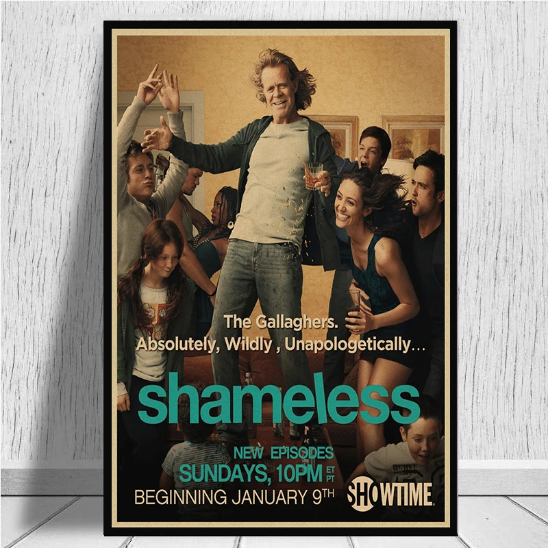 Shameless TV Series Show  Classic Movie Kraft Paper Poster Bar Cafe Living Room Dining room Wall Decorative Paintings