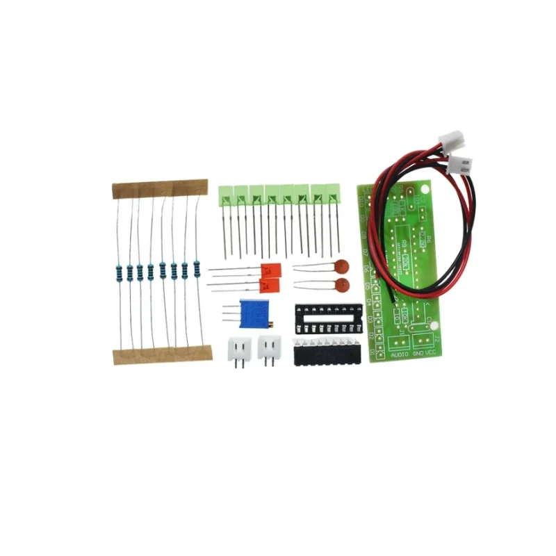 LED Audio Level Analyzer Lab solder Kit latihan dengan lampu LED LM3915 DC 9 V-12 V 10