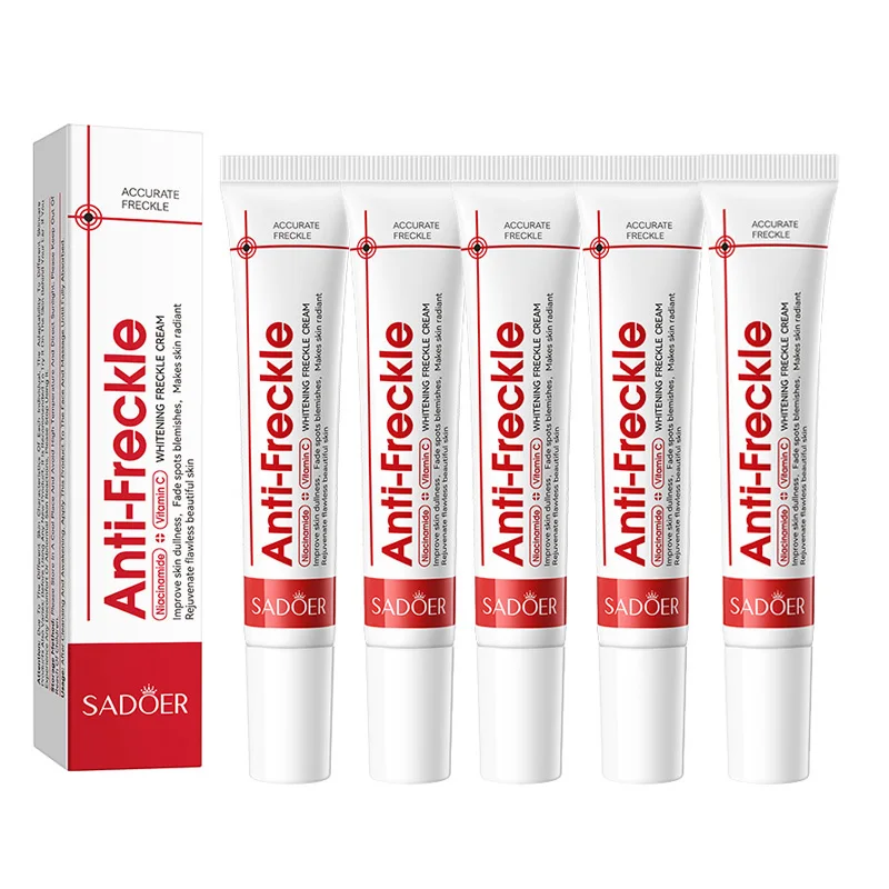 

1/3/5 шт. SADOER крем против веснушек, отбеливающие кремы для лица, удаление пятен, антивозрастной увлажняющий крем для удаления веснушек, крем для лица