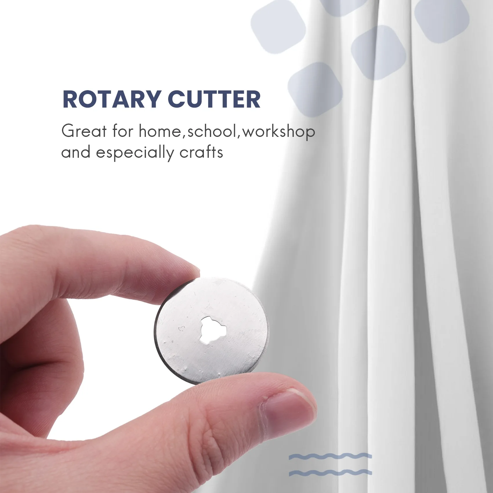 COFA 10Pcs 28Mm Rotary Cutter Refill Blades Patchwork Fabric Leather Craft Steel Circular Sewing Quilting Cutters