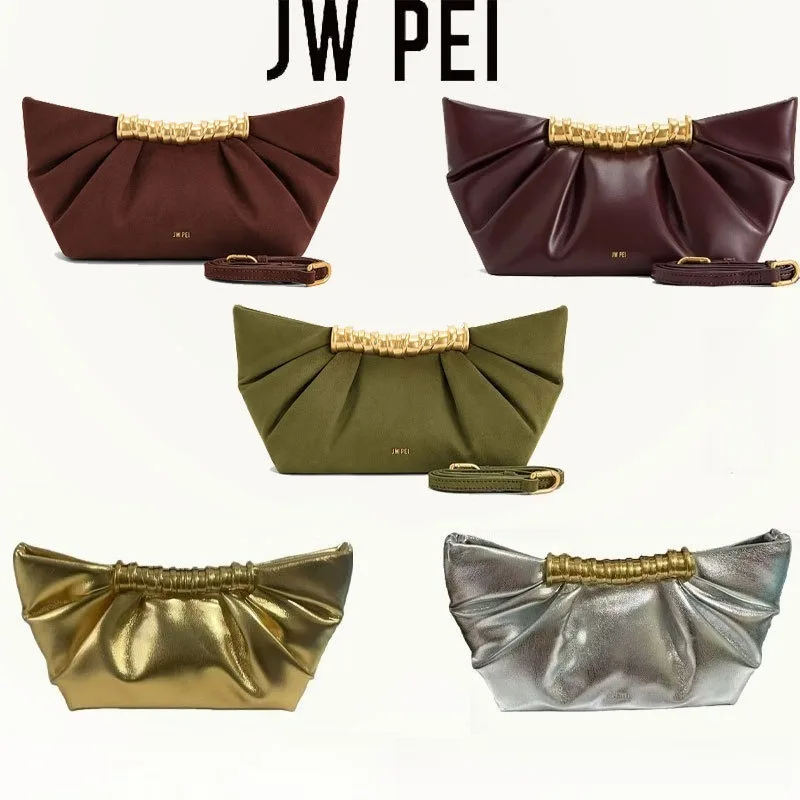 jw-pei-clutch-bag-leia-metal-pleated-dumpling-bag-high-end-dinner-bag-one-shoulder-cross-body-bag-for-women