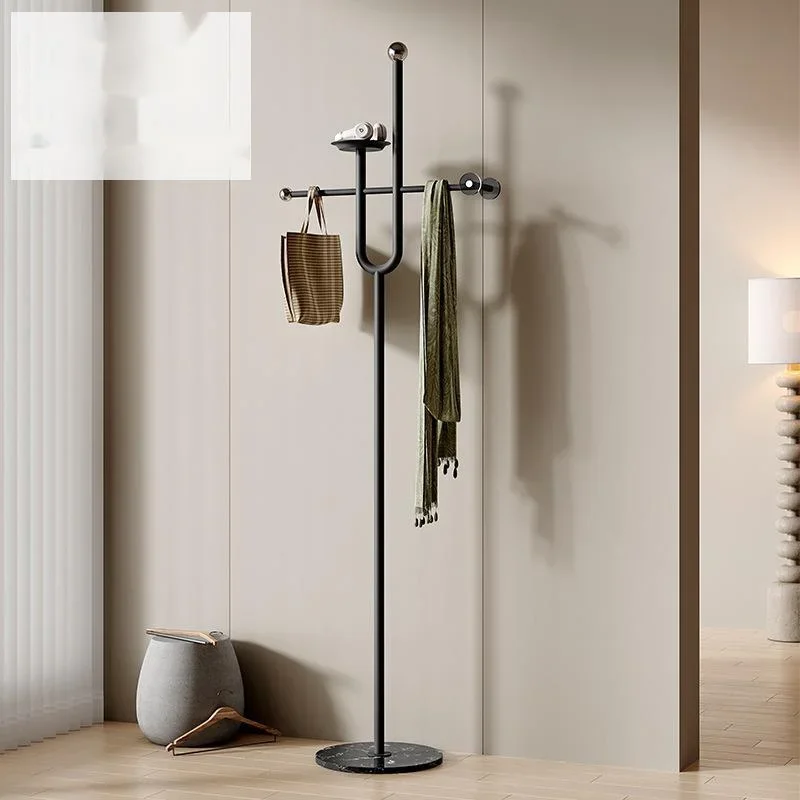 

Fashion Home Metal Clothes Rack Living Room Bedroom Clothing Store Hanging Clothes Shelf Floor To Ground Vertical Clothes Hanger