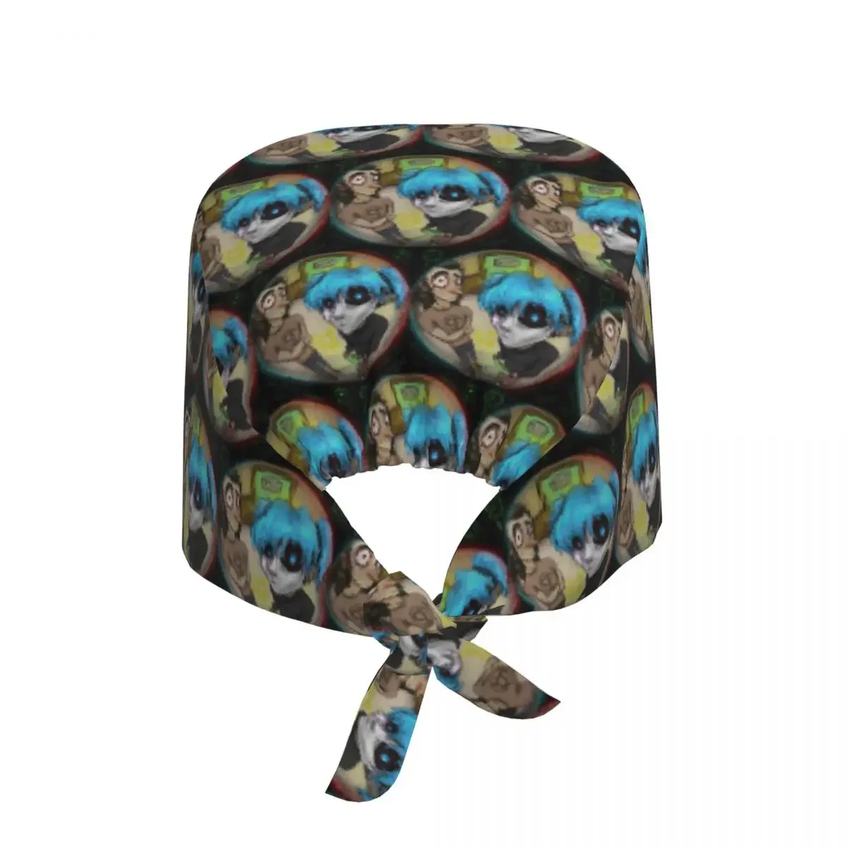 Game Sally Face Terror Adventure Scrub Hat Doctor Working Surgical Cap Unisex Adjustable Nursing Caps for Dentist