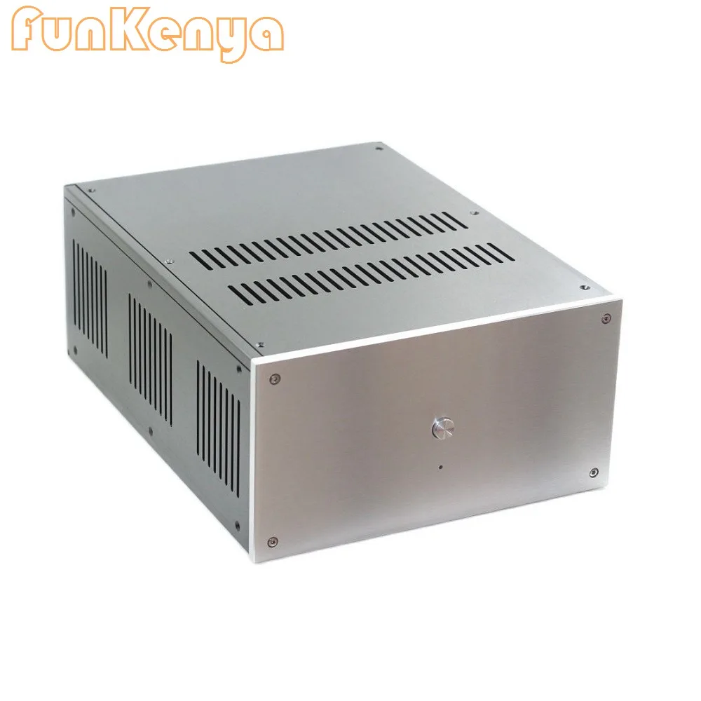 

W370 H285 D150 Brush Aluminum Chassis Pure Rear Class A Power Amplifier Case DIY AMP Preamplifier Headphone PSU DAC Decoder Box