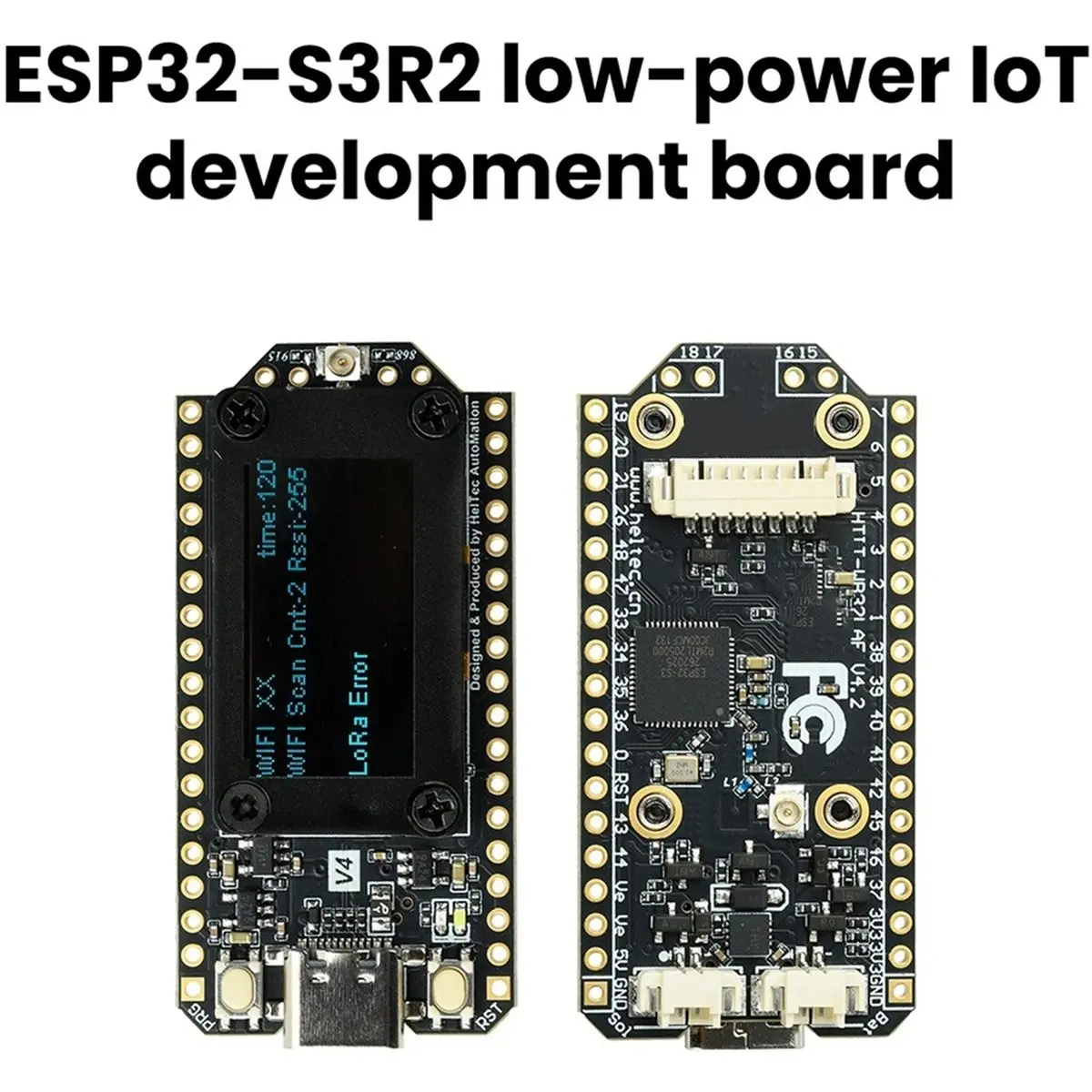Premium Household WiFi LoRa 32 V4 Bluetooth WiFi Development Board, 0.96-Inch OLED Screen -S3R2 Low-Power IoT Development Board