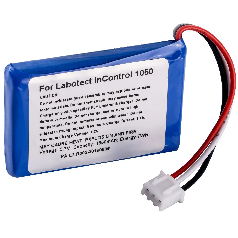 PA-L2 3.7V R003-20180806 1950mAh 7Wh Replacement Li-ion High Capacity Battery for Labotect InControl 1050 CO2 Analyzer Tester