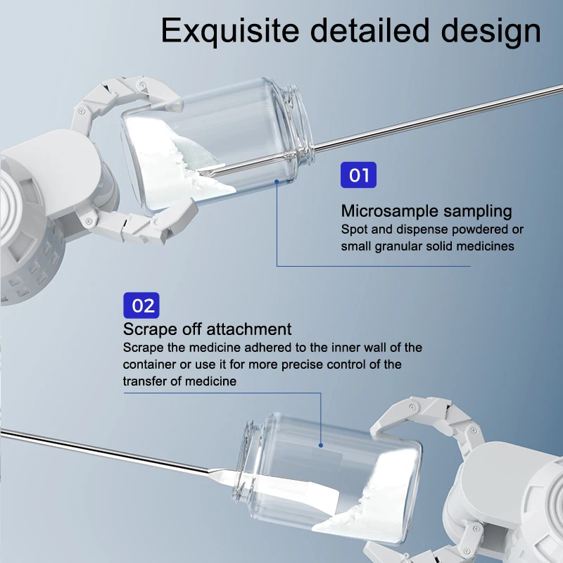 Sample Weighing Spoon Laboratory Supplies Stainless Steel Medicine Spoon Thickened Single/Double/Square-Head Drug Reagents