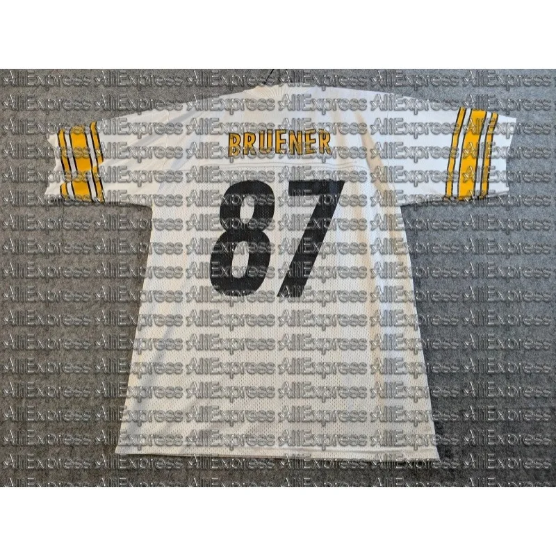 Steelers # 87 1997 White Away Jersey Steelers Game Jersey