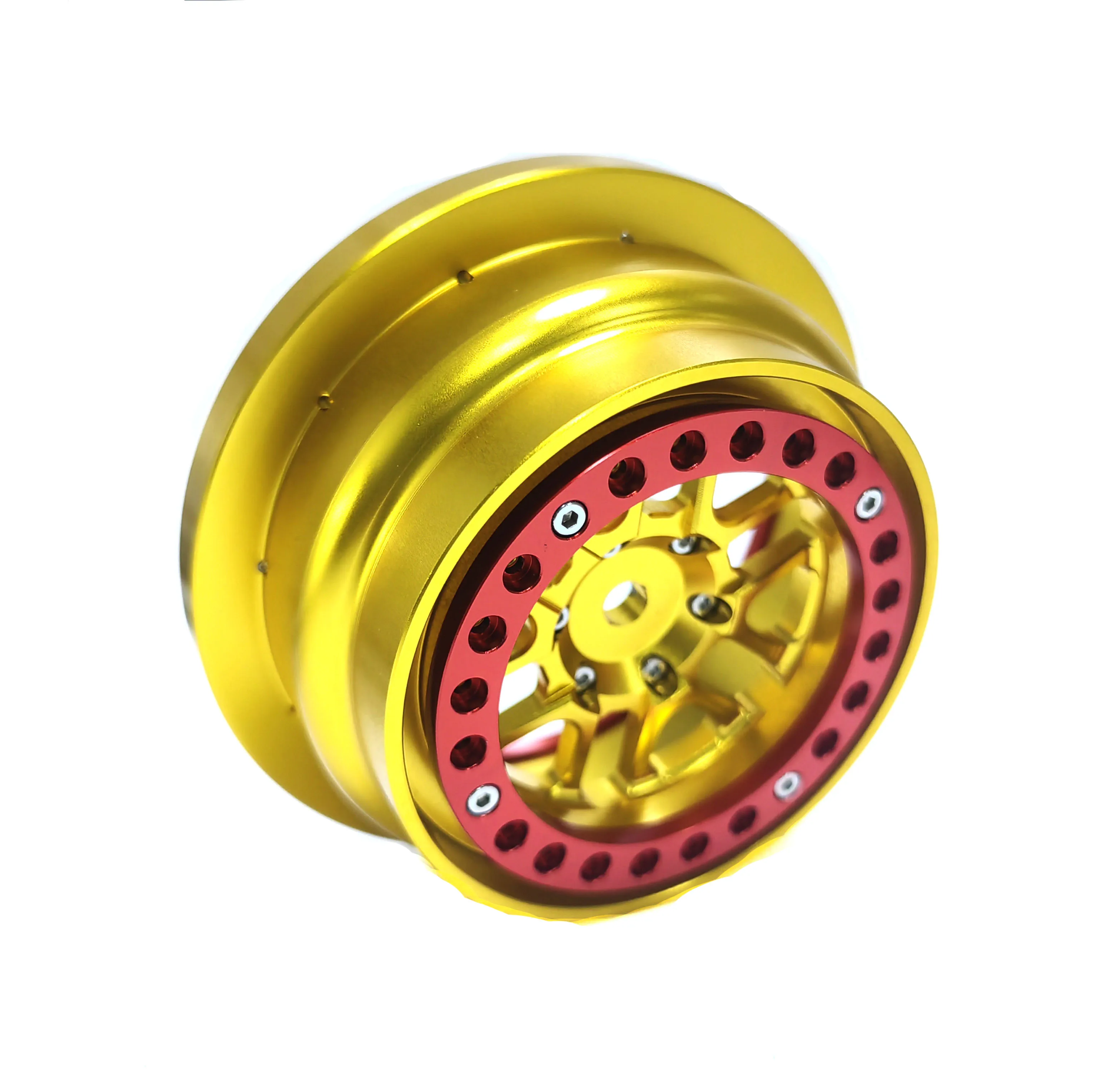 KEBEILEE aluminum beadlock wheel Gold For Traxxas UDR 1:7 1PCS