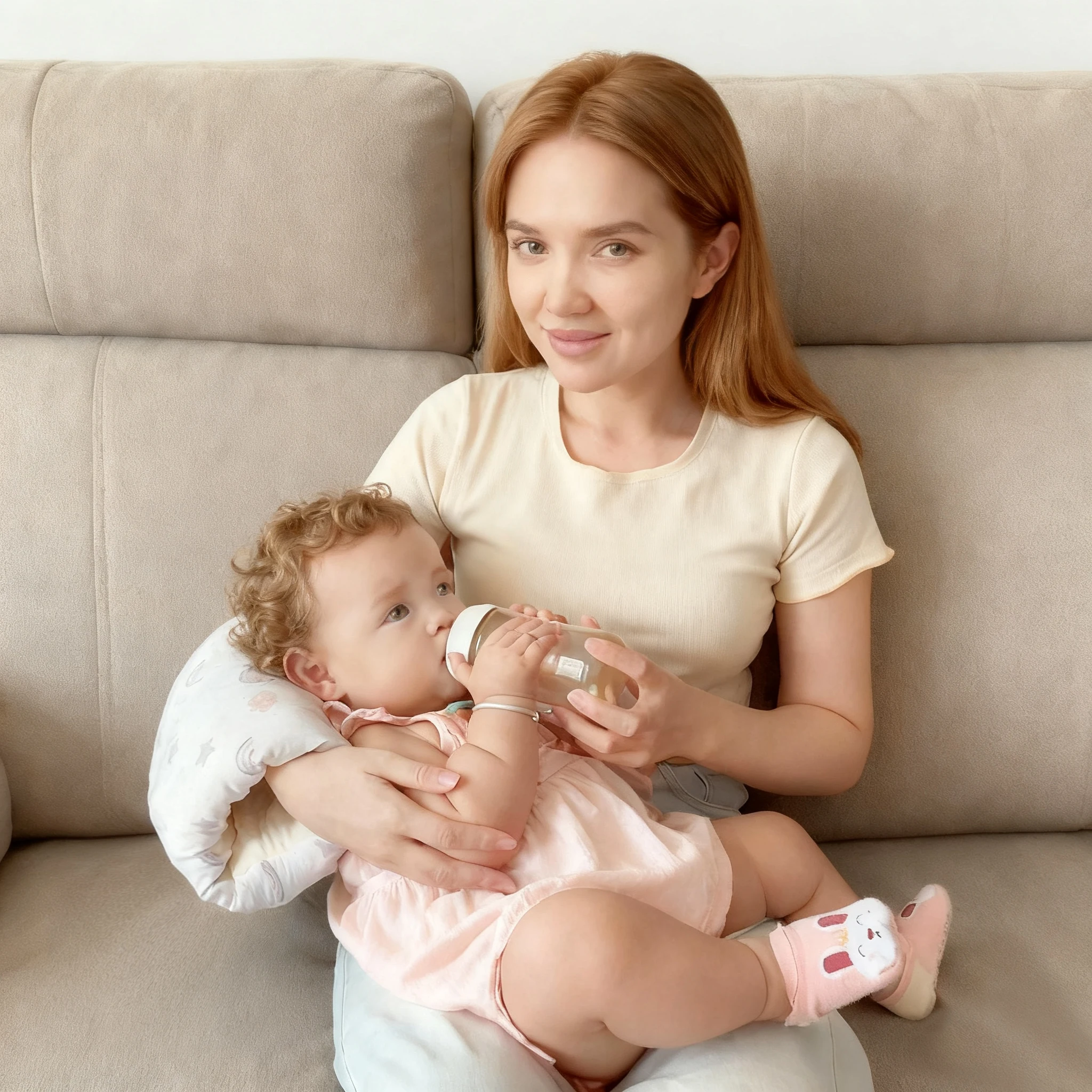 Cuscino per il braccio per l'allattamento del bambino 1PC, cuscini per il braccio per allattamento con biberon morbido per neonato, cuscini per l'allattamento per più supporto per mamma e bambino