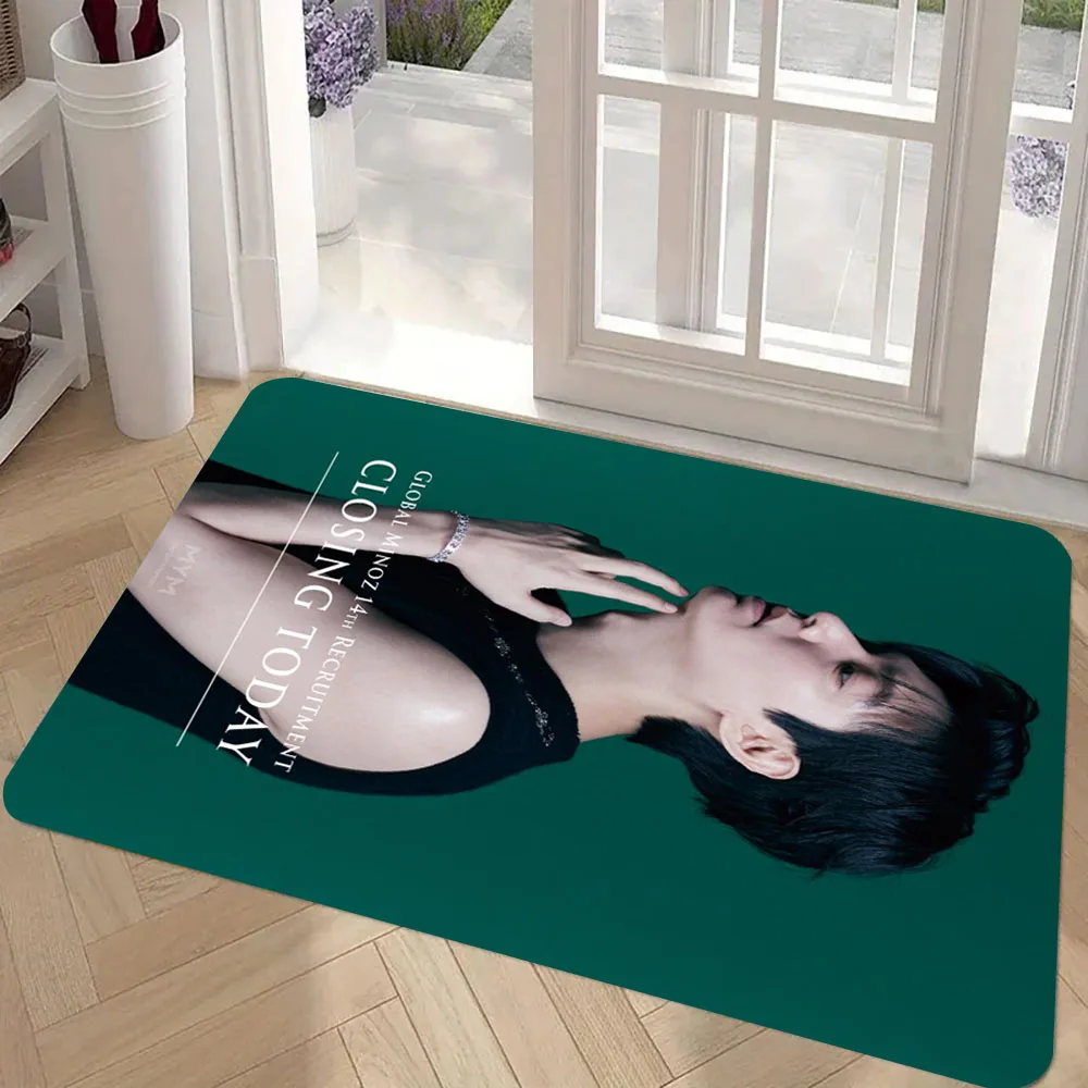 

1pc Lee Min Ho Print Doormat, with Anti-slip Stain Resistant, for Front Entrance Living Room Bedroom, Home Decor