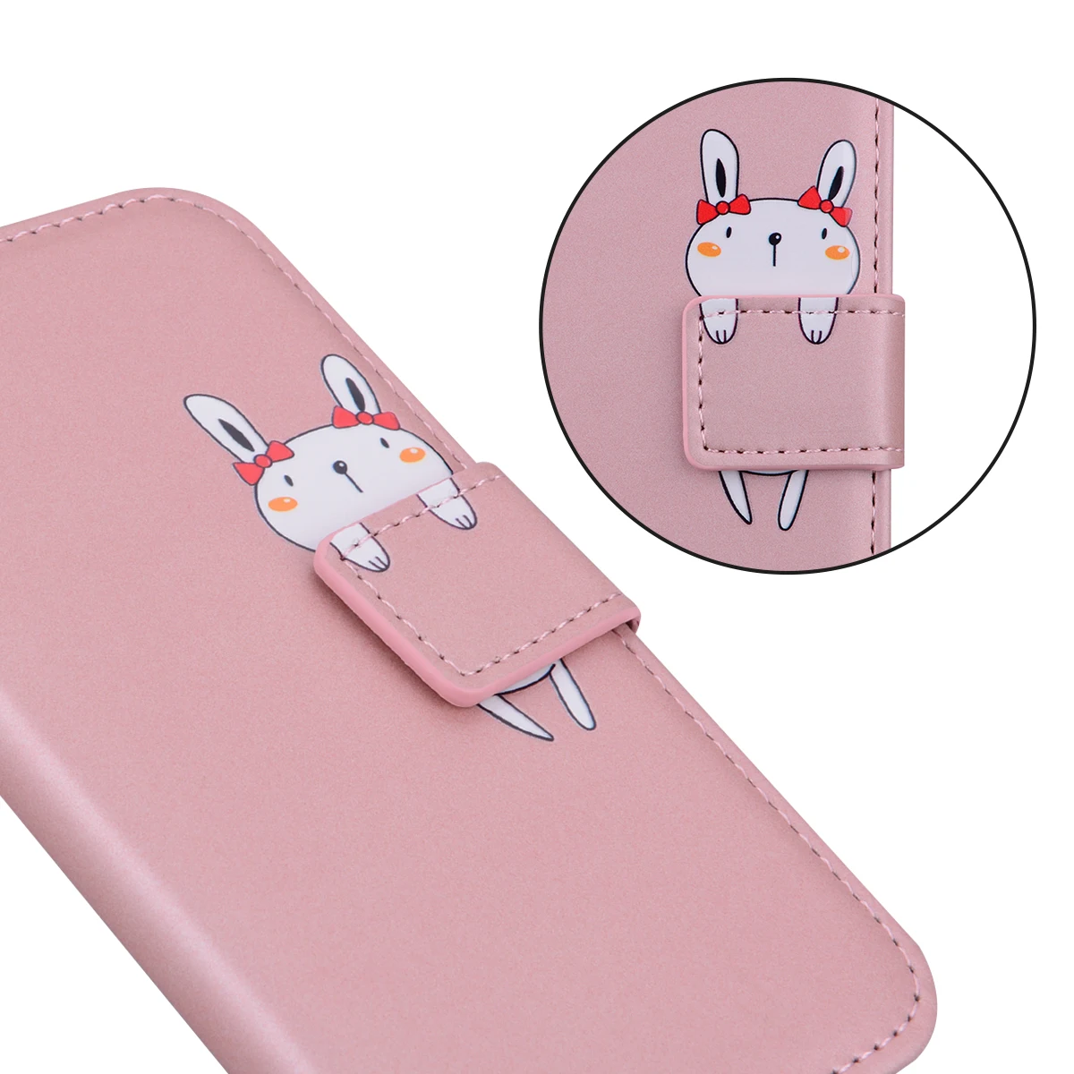 Case for Funda Samsung Galaxy S24 S23 Ultra S22 S21 S20 FE 5G S10E S9 S8 Plus S7 Cute Phone Cases Leather Wallet Flip Back Cover