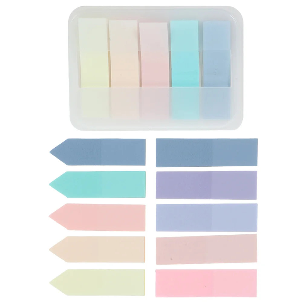 

Morandi Color Sticky Notes Index Stickers Office 6 Sets Packaged Book Accessories Compact Tabs
