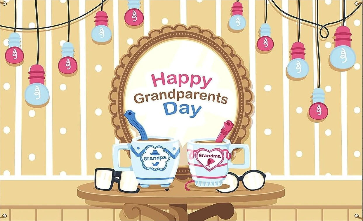 Happy Grandparents Day Love Grandpa Grandma anniversary backdrops party supplies Photography Studio Backgrounds