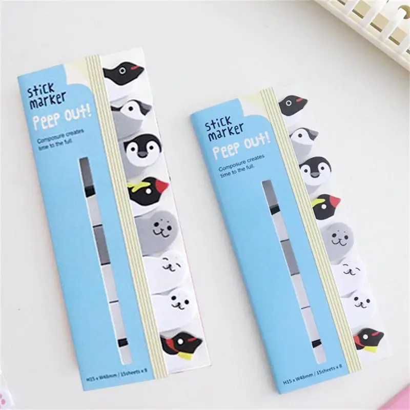 Cartoon Sticky Note Post Stick Marker Memo Stickers Bookmark Cute Animal Cat Dog Stationery Office School Supplies