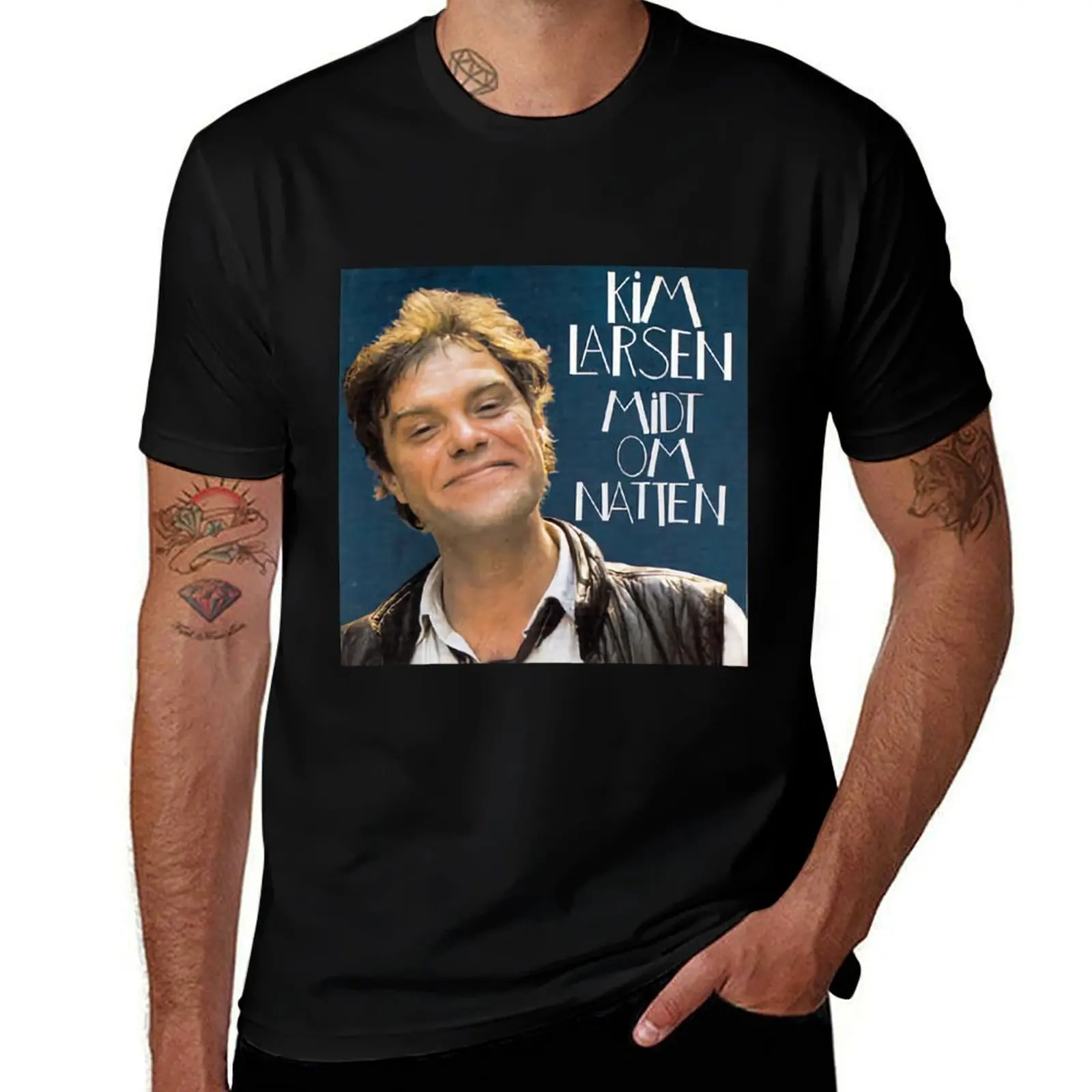 Kim Larsen Midt Om Natten T-Shirt Work Basic Short Sleeve Top