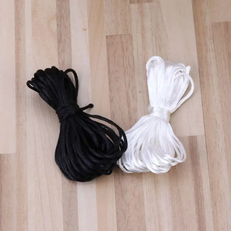 95AE feste Farbe Nylonschnur Festes Seil für Schmuck, die DIY -Halskette -Schnullerkette machen