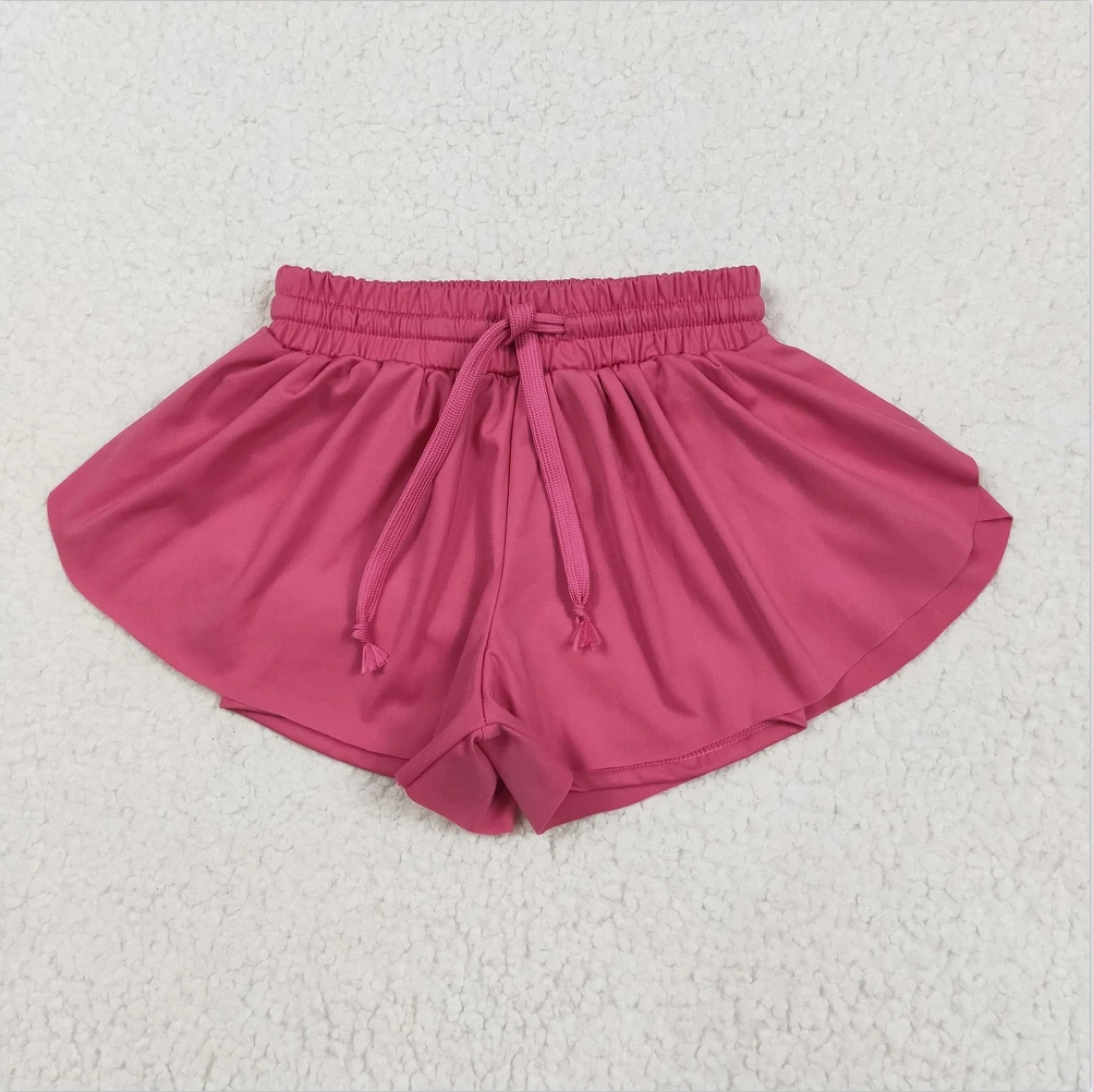 

Hot Sale Baby Girls Skirts Kids Clothes Children Clothing New Girls Boutique Skirts Rose Red Yoga Summer Skort Skirts