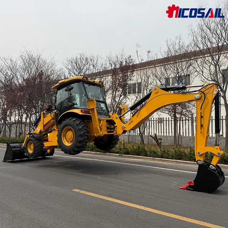 

Sales Surge Hydraulic Diesel Excavator 4x4 Backhoe Loader 388 Trenching Bucket Double-End Excavator